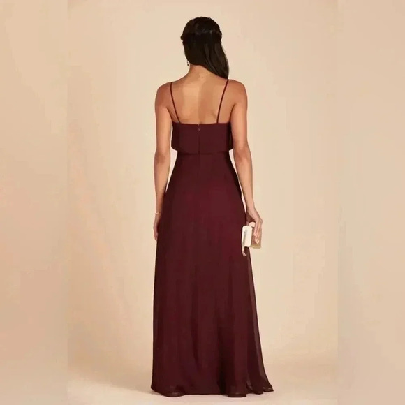Birdy Grey Gwennie Bridesmaid Dress in Chiffon Cabernet Size Large NWT - Picture 5 of 9